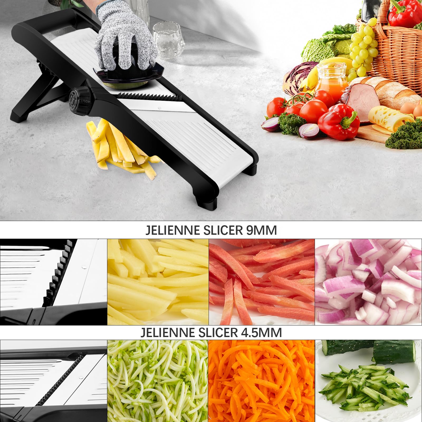 Amazon.com: WELTONHM Mandoline Slicer, Adjustable Mandoline Slicer